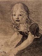 Karl friedrich schinkel Portrait of the Artist's Daughter, Marie oil on canvas